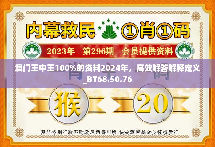 澳门王中王100%的资料2024年，高效解答解释定义_BT68.50.76