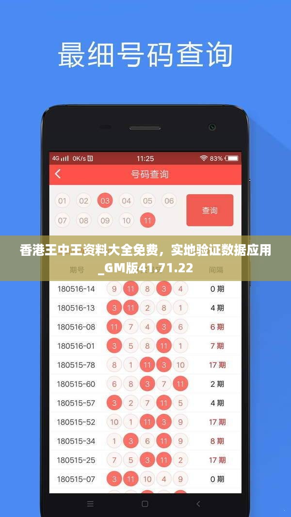 香港王中王资料大全免费，实地验证数据应用_GM版41.71.22