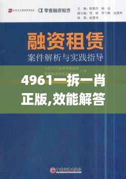 4961一拆一肖正版,效能解答解释落实_5DM42.753