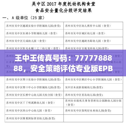 王中王传真号码：7777788888，安全策略评估专业版EPB850.4，付费版