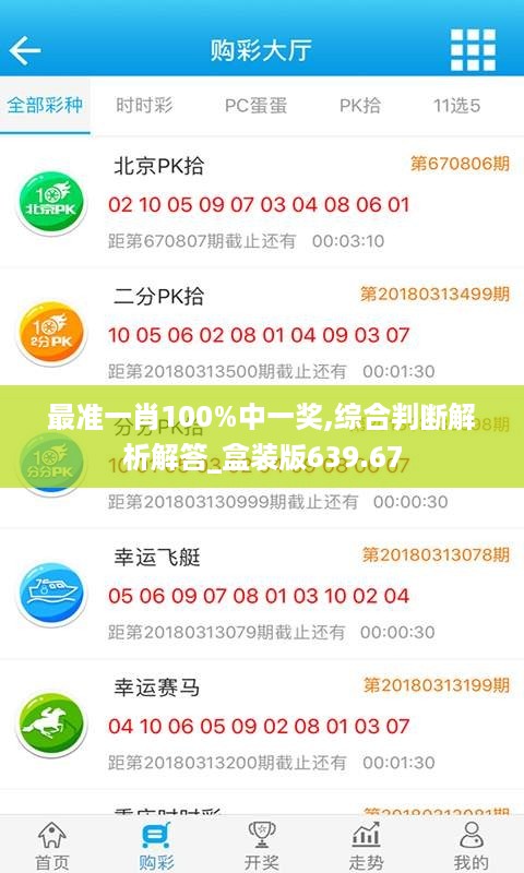 最准一肖100%中一奖,综合判断解析解答_盒装版639.67