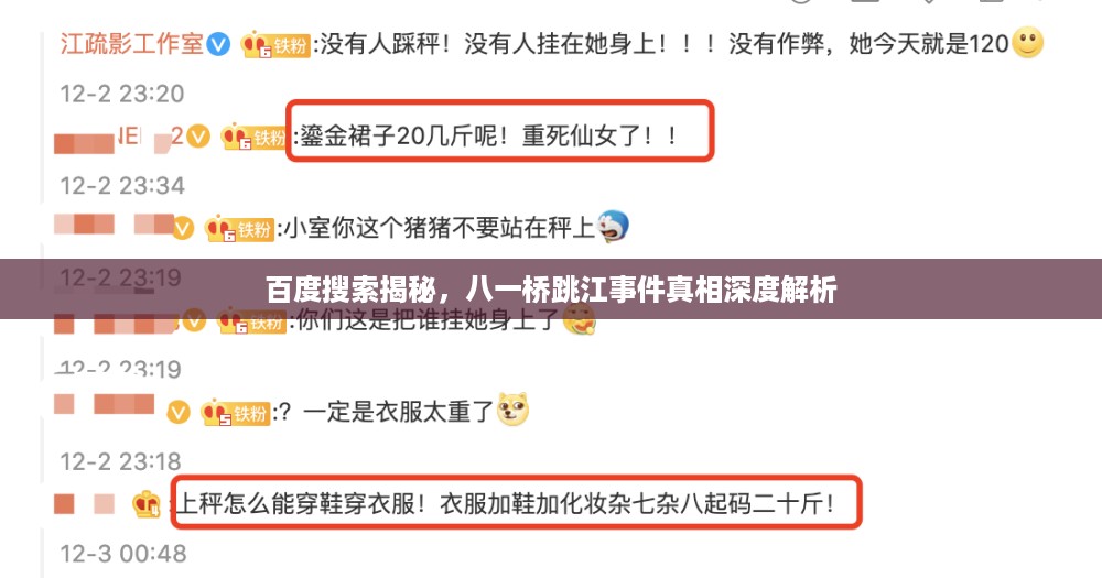 百度搜索揭秘，八一桥跳江事件真相深度解析