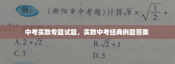 中考实数专题试题，实数中考经典例题答案 